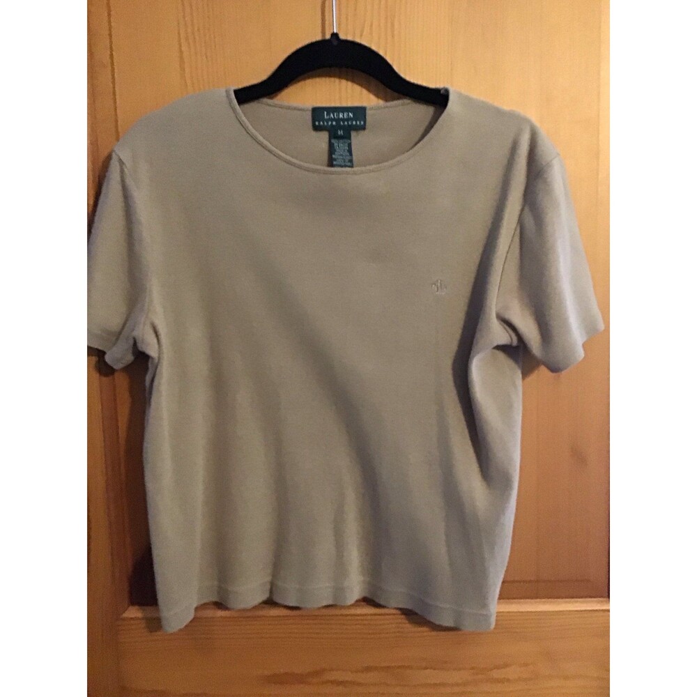 Lauren Ralph Lauren Beige Short Sleeve T-Shirt